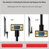 GXMRHWY DB9 RS232 Serial Port Cable Down Right Angle Male