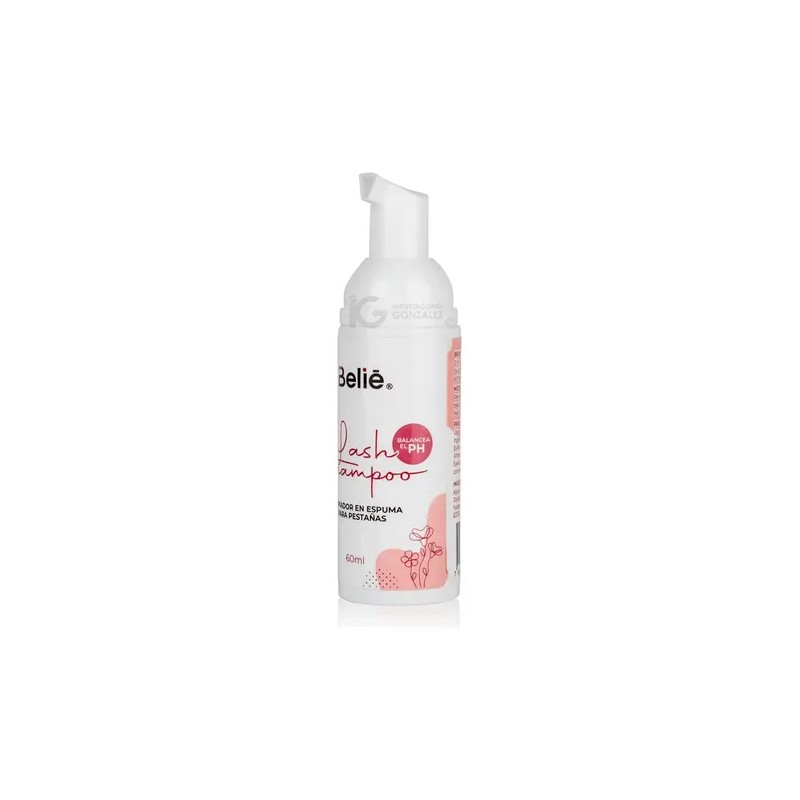 Espuma Limpiadora Lash Shampoo Para Extensiones De Pestañas Mink Belié