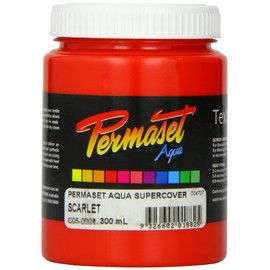 Permaset Aqua Supercover 300ml Fabric Printing Ink - Scarlet