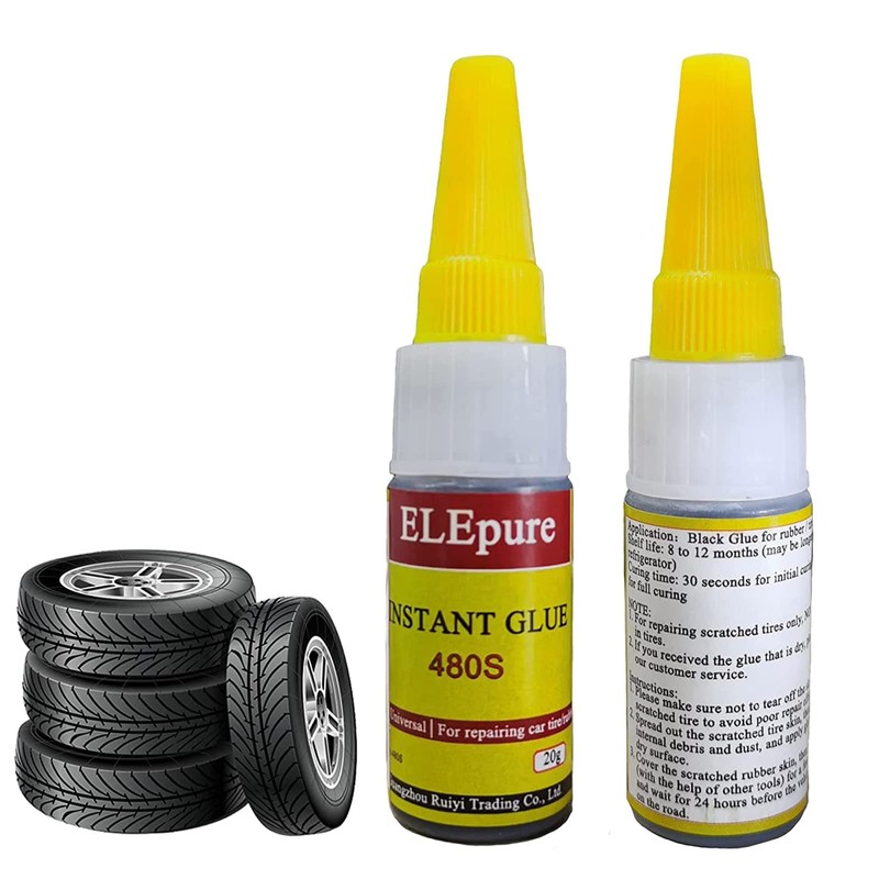 Black Tire Repair Glue Rubber Strong Adhesive Bonding for Sidewall