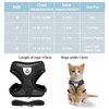 Cat Chest Harness and Leash, Adjustable, Anti-Escape Adjustable Soft Mesh