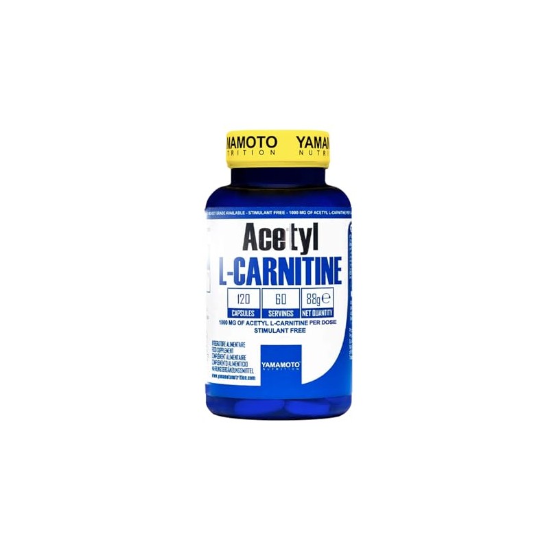 Yamamoto Nutrition Essential Acetyl-l-Carnitine 1000 mg 60 Capsules 100 g