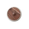 Creative Co-Op, Ivory Stoneware Canister with Acacia Wood Lid, Color