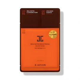 JAYJUN 블랙 물광 마스크 3STEP 10매 JAYJUN Black Glowing Mask 3STEP 10 Sheets