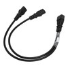Single C14 to Dual 5 15R C13 Cord Short Power
