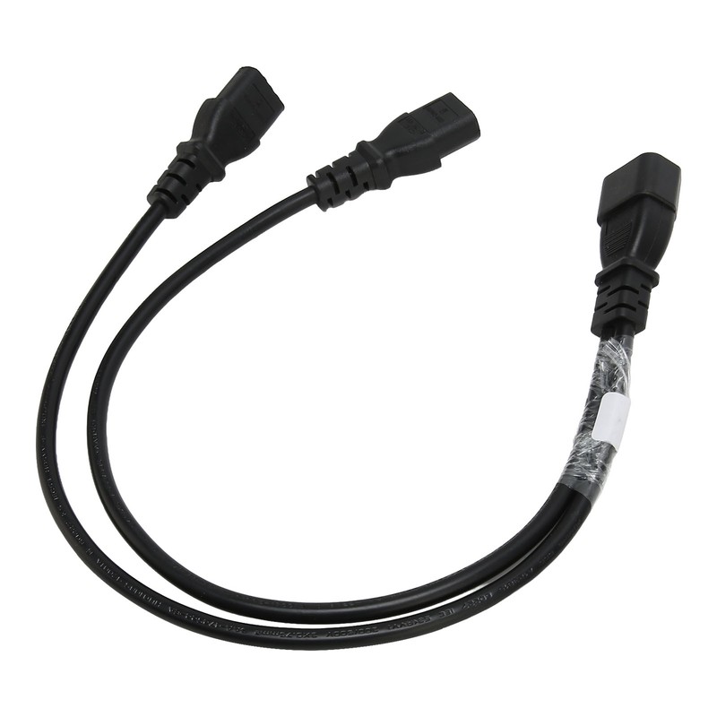 Single C14 to Dual 5 15R C13 Cord Short Power