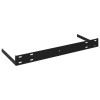 2 PCS High Gloss Black Floating Wall Shelves 31.5x9.3x1.5 Inches