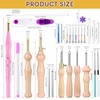 37Pcs Punch Needle Kit, Punch Needle Tool with Adjustable Punch