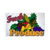 Fresh Produce Flag 3x5ft Poly - Perfect for businesses, shops,
