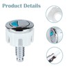 1Pcs Toilet Flush Button, Round Head Dual Toilet Push Button,