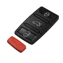 HQRP Key Button pad 3 Buttons + Panica Repair Folding Flip Key FOB Compatible with Volkswagen VW Beetle 2003 2004 2005 03 04 05