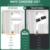 White Curtain Rods for Windows 72 to 144 Inch(6-12ft), 1