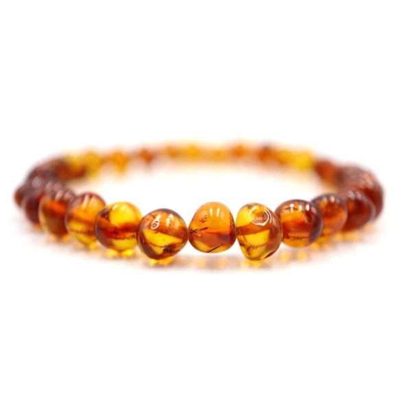 amber-us Baltic Amber Bracelet on Elastic Band | Multiple Length