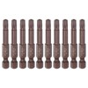 HARFINGTON 10pcs T27 Torx Bit 1/4" Hex Shank 2" Length