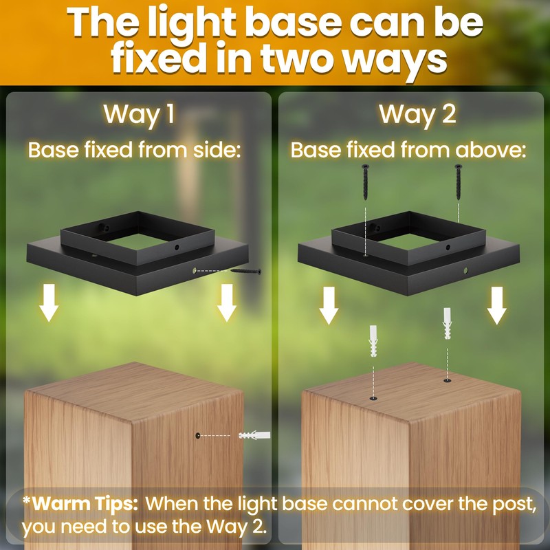 Mlambert 16 Pack Solar Post Cap Lights Outdoor, Waterproof Deck