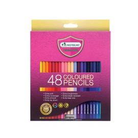 MASTERART Colored Pencils 48 Colors for Kids and Adults Coloring, Free Sharpener in the box