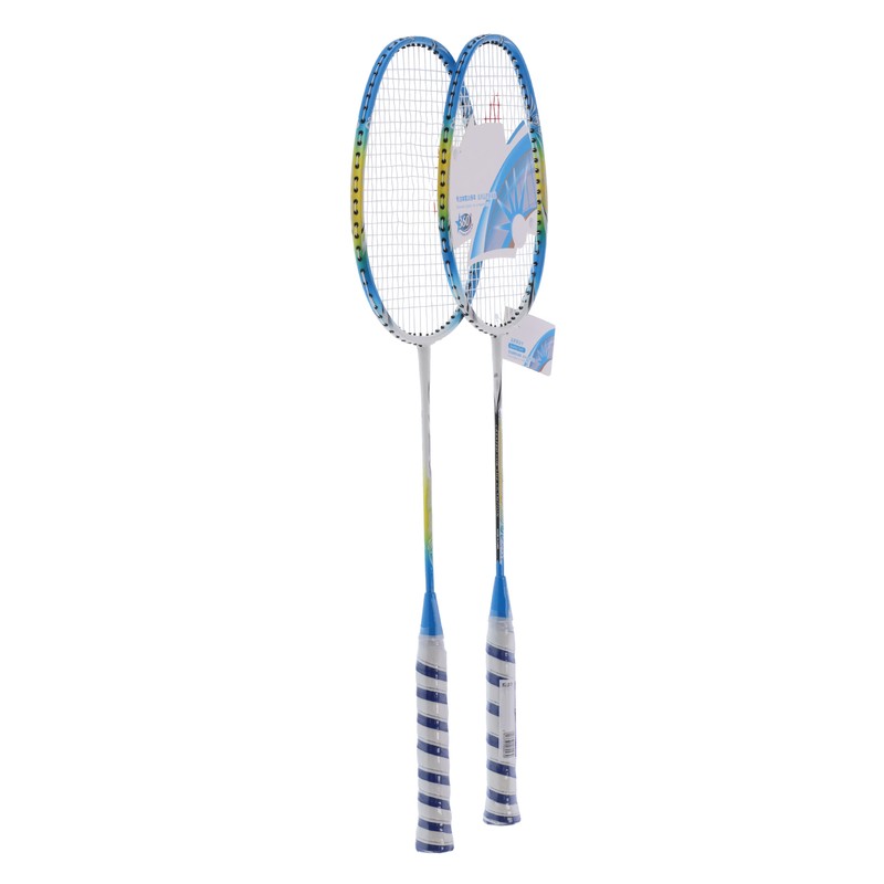 2 Player Badminton Racquets Set Lightweight Full Carbon Double Rackets
