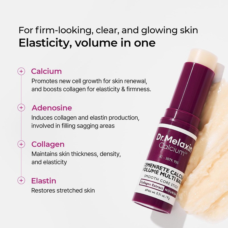 Dr.Melaxin Calcium Multi Balm Stick, Collagen & Elastin Wrinkle Stick,