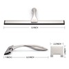 HIWARE All-Purpose Shower Squeegee for Shower Doors, Bathroom, Window and