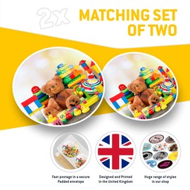 Awesome Vinyl Stickers (Set of 2) 7.5cm - Childrens Toys Nursery Toy Shop Fun Decals for Laptops,Tablets,Luggage,Scrap Booking,Fridges #44584