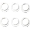 FASTROHY 6pcs White Lampshade Collar Ring Replacement Lamp E14 Home