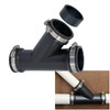 Fernco 2 in. Hub Flexible PVC Wye DWV Pipe Fitting