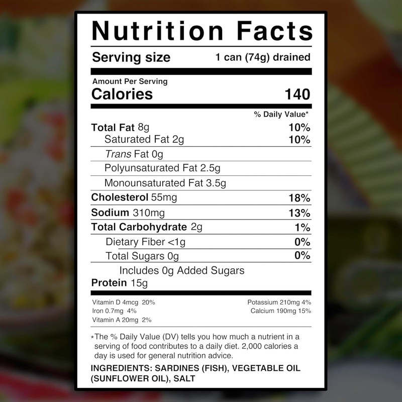 Grace Sardines in Vegetable Oil - 106g 3.74oz - 10