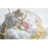 Yin Yang Necklace Set 3 Pack, Pink White Enamel Pendants,