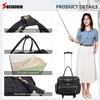 SUCIKORIO Rolling Laptop Bag 17.3 Inch With Accordion File Folder