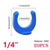 Qrity Pack of 20 Small Clip 1/4 Inch Locking Clips