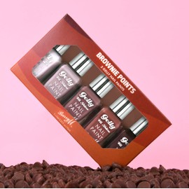Barry M Barry M Brownie Points Nail Paint Gift Set | x5 Gelly Hi Shine Nail Polish Set | Nude Shades