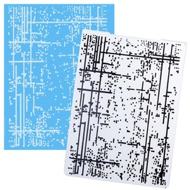 CRASPIRE Irregular Stripe Dots Embossing Folder Plastic Background Vintage Template Stencils for Card Making Tool DIY Handmade Scrapbooking Paper Craft Album Stamps