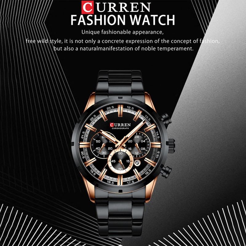 CURREN 8355 Luxury Classic Business Quartz Men Watch 3ATM Waterproof