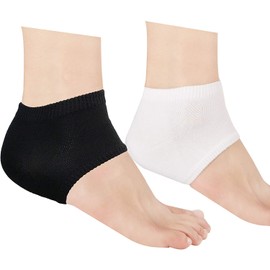 takumed Heel Care Socks Heel Cracks Crack Moisturizing , , , white & black,