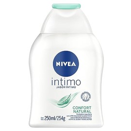 NIVEA Jabón Íntimo Femenino Confort Natural (250 ml) con Extracto de Manzanilla, Aceite de Jojóba y Pantenól PH Balanceado Uso Diario                 