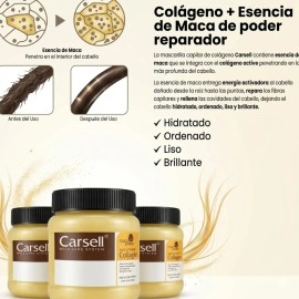 Carsell Colágeno Mascarilla Restauradora Para Cabello Dañado