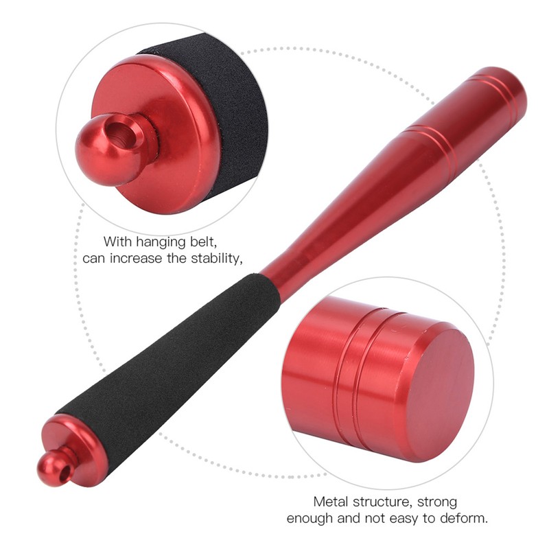 25mm Diameter Fishing Bat Tool Aluminium Alloy Head 2 Colours