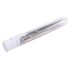 Tuperoymse 30pcs 5.2 cm Large-Eye Stitching Needles Hand Sewing Needles for Leather Projects with Clear Bottle