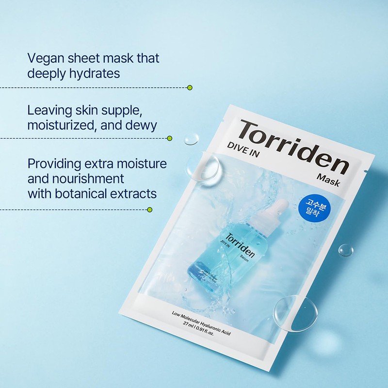 Torriden DIVE IN Low Molecular Hyaluronic Acid Facial Serum Sheet