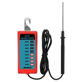ALLOSUN GK503C NEON Fence Electric Voltage Tester Max 9000V,Electric Fence Fault Finder, Red