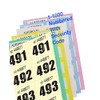 Vsorce4u 1-1000 Raffle Tickets - Assorted Colours Cloakroom Tickets Book