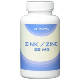 Vitasyg Zinc 25mg 365 Tablets – Zinc Gluconat 12 Months Supply – Only One Pill A Day Pack G Pack of 1