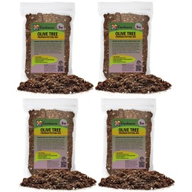 Gardenera Premium Olive Tree Potting Mix - 20 Quart - Thriving Olive Trees, Supporting Root Development, Optimal Moisture Retention, and Nourishment (4 Bags of 5 Quart)