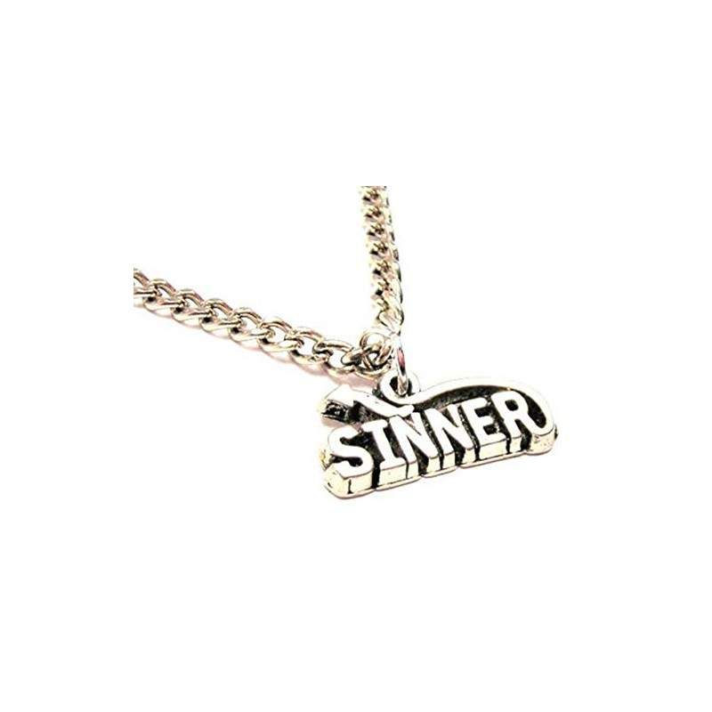 ChubbyChicoCharms Sinner with Devil Tail Single Charm 18" Necklace