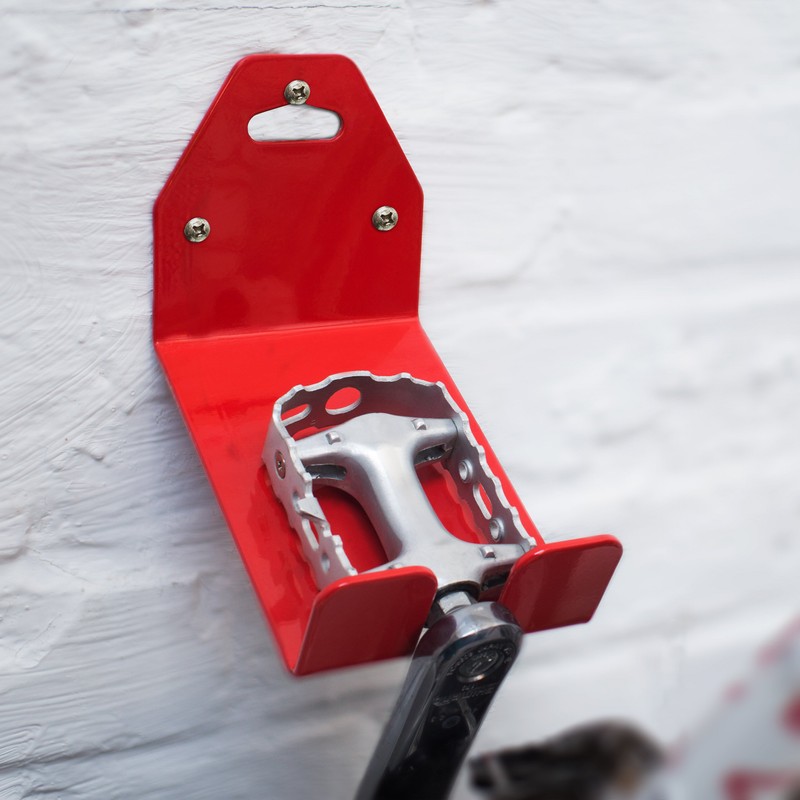 Relaxdays Pedal to Wall Bracket for Bike Bicycle Metal Wall
