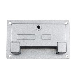 Induschoice Recessed Drawer Handle Made of Zinc Alloy Zinc Alloy Handle for Drawers Recessed Handles Container Handle Flush Lifting Doors Handles, Silver