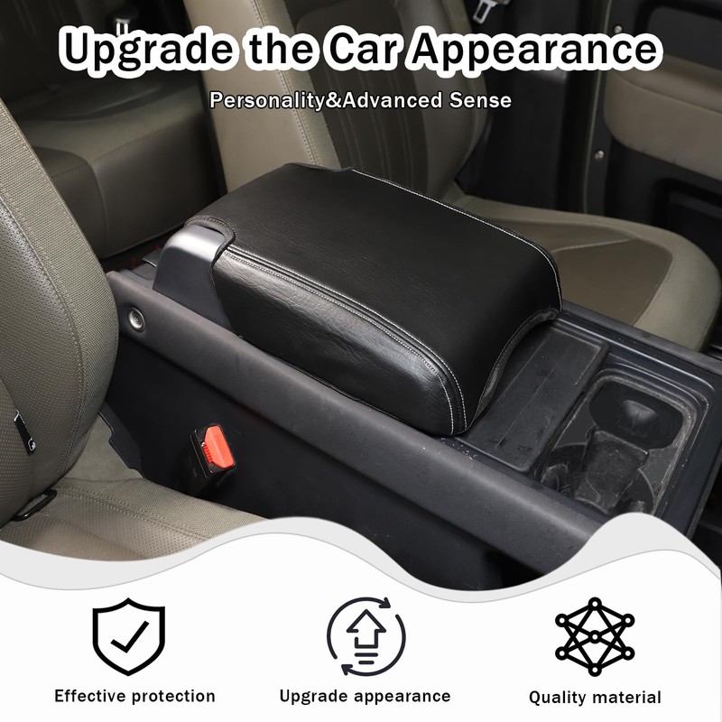HIRUFAIT Center Console Armrest Cover Compatible with Land Rover Defender