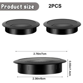 2PCS Desk Grommet 60mm – Desk Plug Hole Cover for Cable Management, Home or Office Use