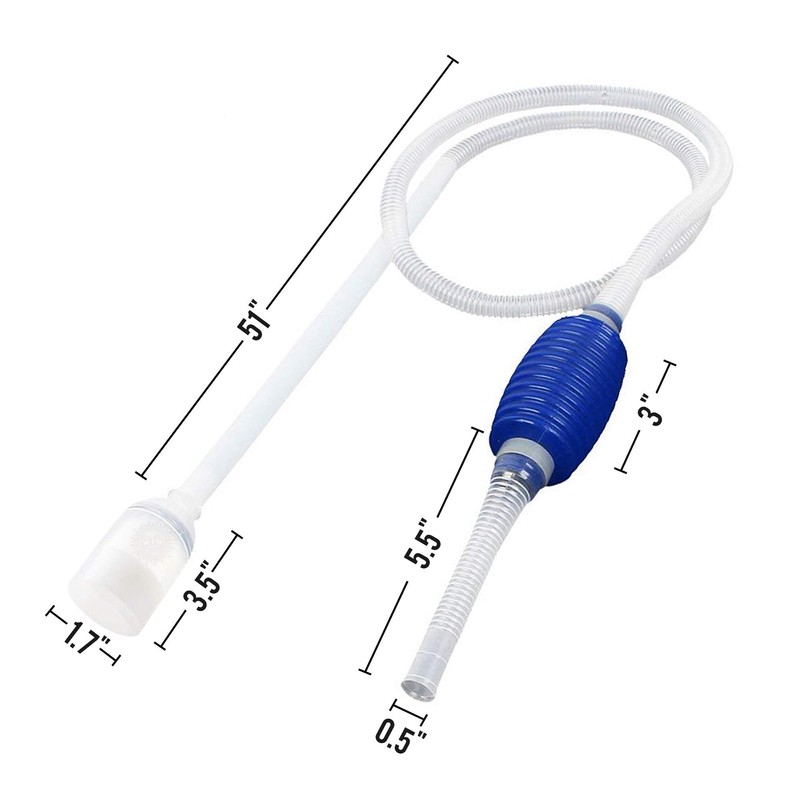 SunGrow Water Siphon Pump for Fish Tank with Priming Bulb,