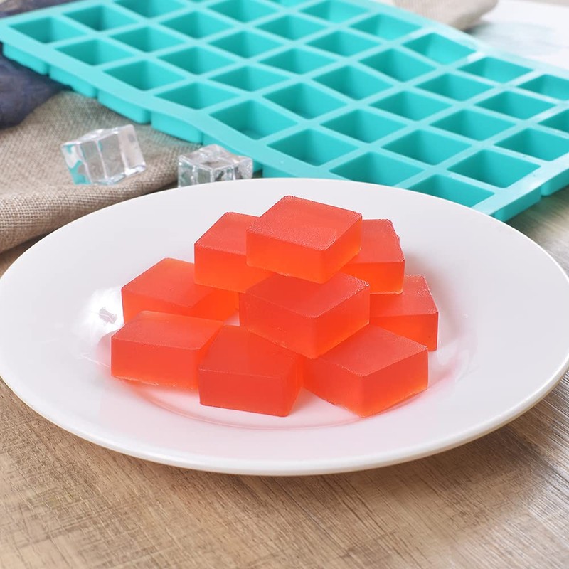 ionEgg 40 Cavities Square Silicone Mold, for Making Chocolate Candy,